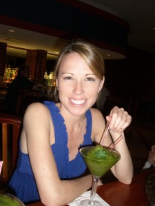 April with a blended mojito