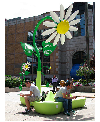 Solar Flower Sculpture