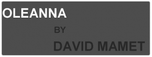 Oleanna by David Mamet logo