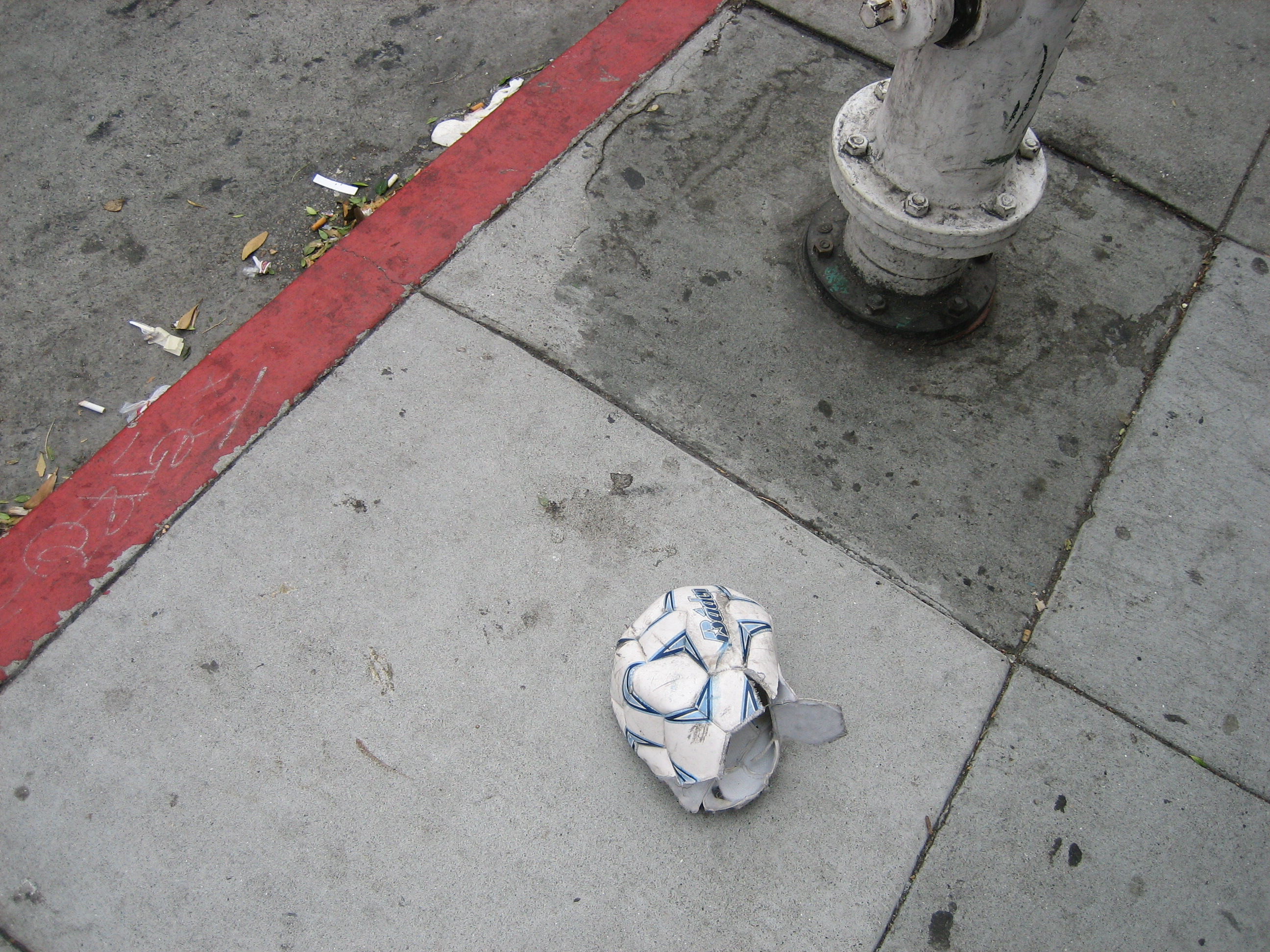 Soccer Ball Street Haight deflated
